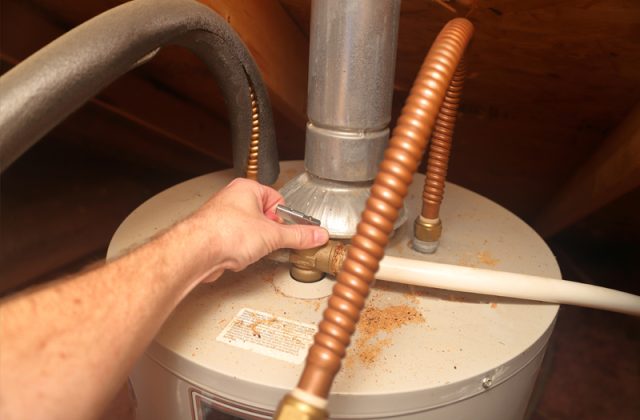 checking water heater pressure relief valve